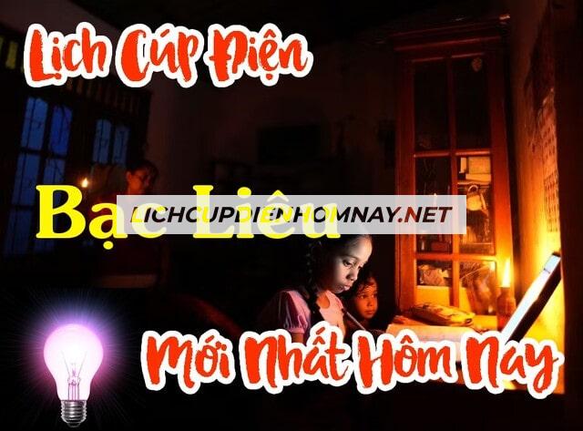 Kiểm tra lịch cúp điện Bạc Liêu hôm nay, ngày mai và tuần này mới nhất