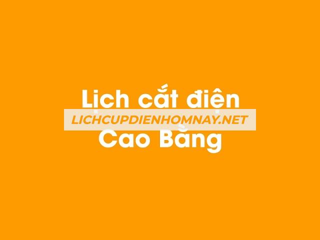 Lịch cúp điện tỉnh Cao Bằng có tần suất ra sao?