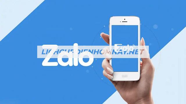 Tra cứu lịch mất điện thông qua Zalo