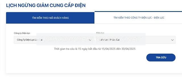 Truy cập trung tâm điện lực miền Bắc tra cứu thông tin lịch cúp điện Lào Cai cực dễ