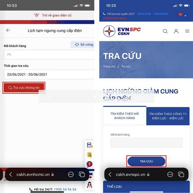 Tra cứu lịch cúp điện Hồ Chí Minh qua website EVN